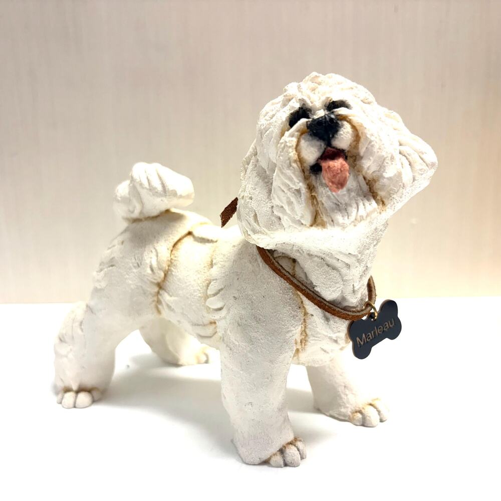Vintage A Breed Apart Bichon Frise White Dog Figurine 70028 Marleau